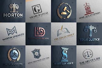 design minimalist law, lawyer, legal, attorney, law firm, business logo