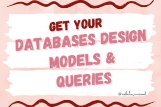 create erd models, relational schema and database queries