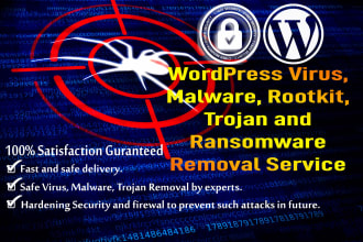 remove malware, virus and restore hacked wordpress website