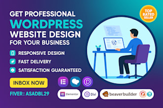 develop a professional business or consultancy wordpress website
