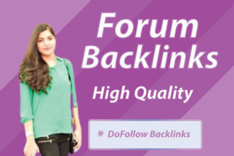 do 80 forum backlinks and posting