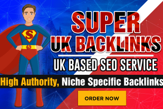 do link building by creating high quality UK backlinks from UK traffic websites