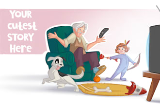 do illustrations and character design for your book