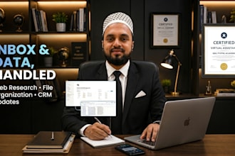 provide executive virtual assistant admin support