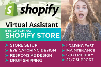 be your shopify virtual assistant and shopify store manager