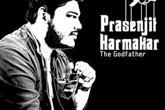 make an attractive godfather poster with your photo