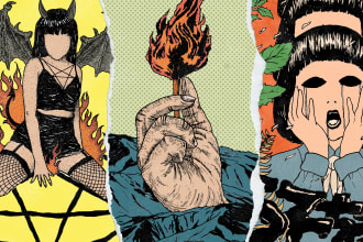draw old school punk,metal,hardcore,etc for poster, cover