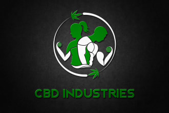 do premium cbd, hemp, cannabis, weed, marijuana logo design