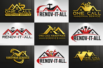 make home renovation, roofing, remodeling, and  handyman logo