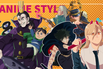 draw anime illustration, fanart, or anything in my style