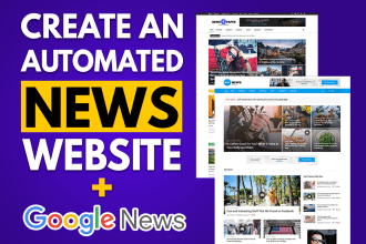 create an automated news website, autopilot blog with google news approval