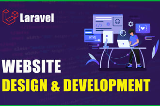 do professional website development using bootstrap, laravel