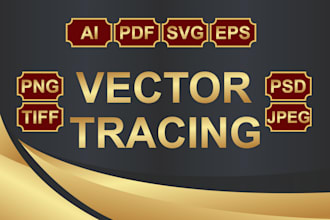 do vectorize your logo vector tracing within 4 hour