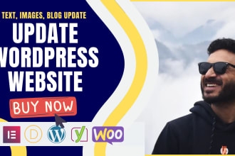 update your wordpress site for new changes, content