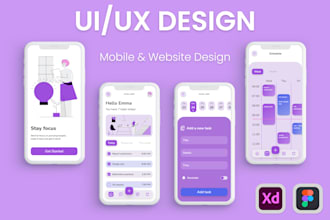 do professional web and mobile ui ux design