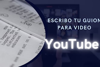escribiré un guion atractivo que atrape a tu audiencia