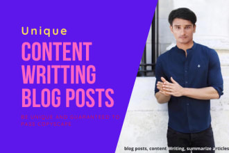 do high quality blog post content writing summarize articles