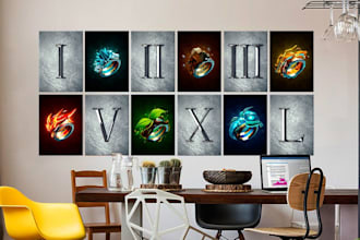 desing fantastic poster in 3d to decorate your room