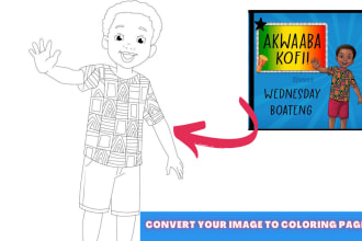 turn or convert your picture into coloring book pages