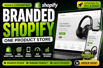 highly converting branded one product store