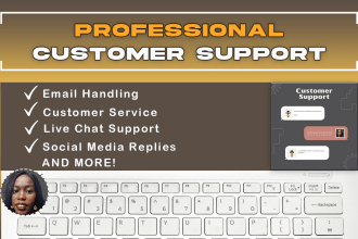 be your live chat agent for customer support