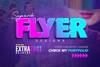 design professional flyer or banner for your business