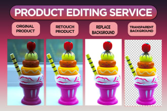 do retouch product background change remove replace transparent in png
