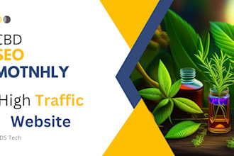 do monthly SEO for cbd vape, cannabis, marijuana