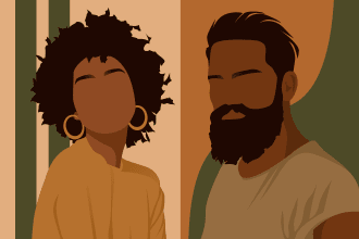 draw a minimalistic vector portrait for your family