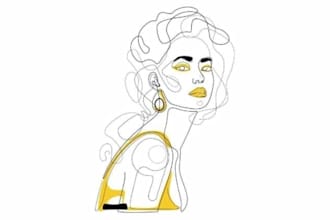 do one line art illustration