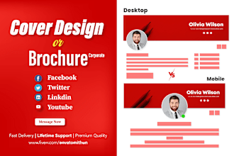 design professional linkedin cover photo, banner in 24 hour