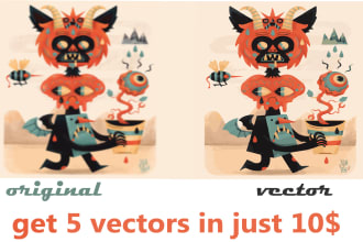 manually redraw, recreate or vector trace any type of design perfectly