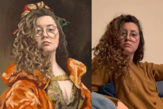 make a royal renaissance oil painting portrait for you