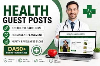 publish health guest posts with dofollow backlinks
