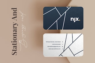 design custom logo, business card, letterhead and stationary