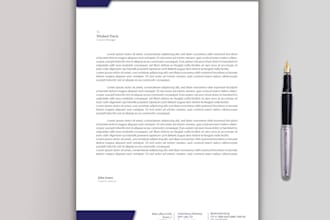 design editable  business letterhead word template