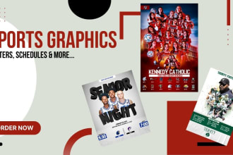 create a sports team poster or schedule