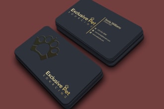 design a professional business card and visiting card