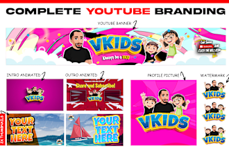 design complete youtube branding