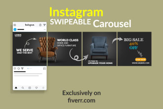 design instagram carousel and facebook ads