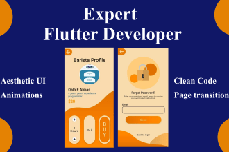 customize andriod app, ios app, and web app UI with flutter