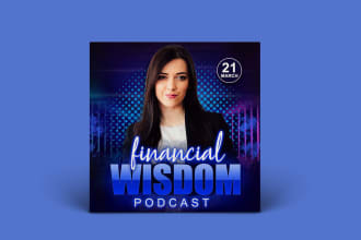 design a professional podcast cover art