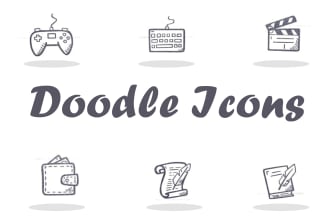 create hand drawn icons for web and application