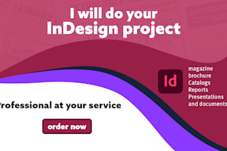 do  any adobe indesign project
