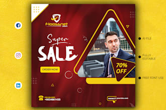 design social media ads banner instagram stories post