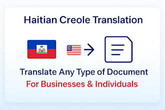 translate haitian creole to english, spanish, or french