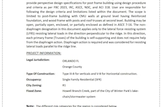 do structural calculations and design report