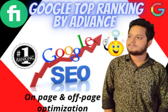 provide complete monthly SEO service for top google ranking