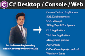 do desktop and console application in c sharp dot net