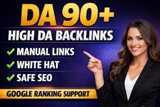 build high da 90 white hat dofollow backlinks for SEO link building authority